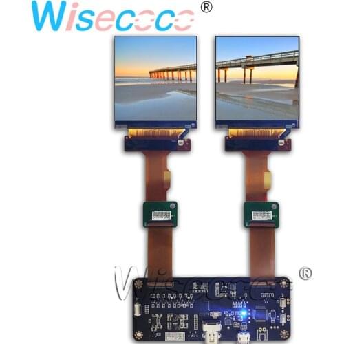 2.9 inch 1440*1440 dual LCD module screen display panel with new DP to MIPI 120HZ driver board for VR headset application