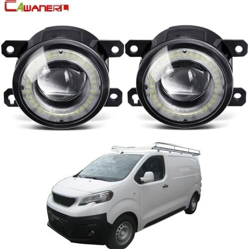 2 X Car Fog Light Assembly LED Angel Eye Daytime Running Light DRL 30W 12V For Citroen Jumpy Box 2010 2011 2012 2013 2014 2015