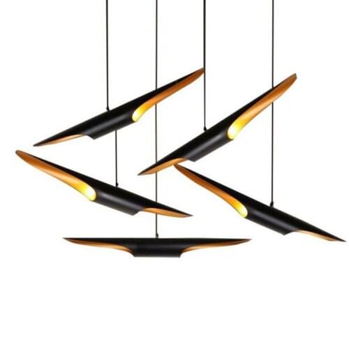 20% off Replica Contemporary creative personality inner gold Art aluminum pipe pendant lamp suspension light