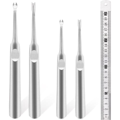 LMDZ 3/5Pcs Edge Beveler Leather Stitch Skiving Tool Metal Ruler Beveling Knife Cutting Straight Ruler School Office Supplies