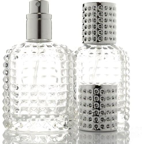 30 ML Mist Atomizer Empty Glass Perfume Refillable Bottle Cosmetic Toner Spray Vials Pineapple Shape Portable Spray Pump Bottle