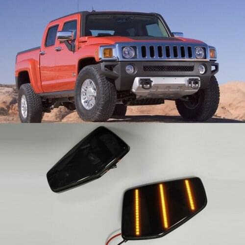 Car Front Led Side Marker Light Indicator Light LED Turn Signal Side Leaf Light for Hummer H3 H3T 2005-2010