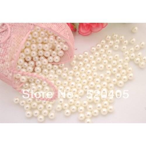 Free shipping 3500 pieces ABS pearls 5MM Hair accesories DIY Venetian pearl Round Loose Beads