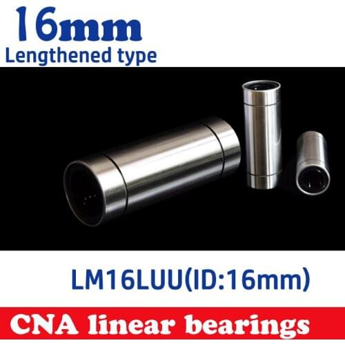Free Shipping LM16LUU long type 16mm linear ball bearing CNC parts for 3D printer Free shipping