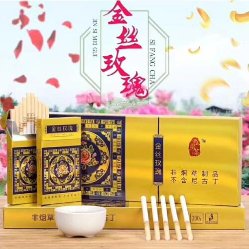 Tea Smoking Rose Tea Smoking Cessation Women&Man Fine Tea Smoking Non-Tobacco Products Quite Smoking 90 days