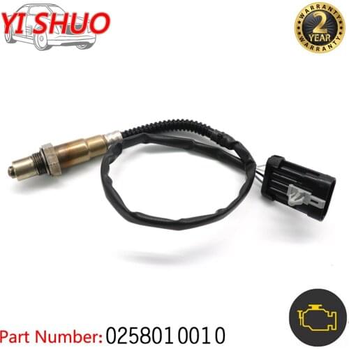 Air Fuel Ratio Sensor Probe Lambda Oxygen Sensor for Chery Fulwin 2 II 0258010010 for Buick Excelle 1.6 1.8 Epica Lova 1.6 sail