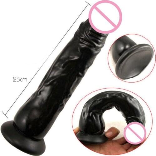 Dildo Realistic Big Flexible Penis Textured Shaft with Strong Suction Cup Sex Products for Women