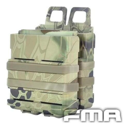 FMA Free Shipping Fast Mag Heavy 7.62mm Style Magazine Pouch 2pcs/Set for 7.62 AK/M14/SR25 Mag (Highlander )