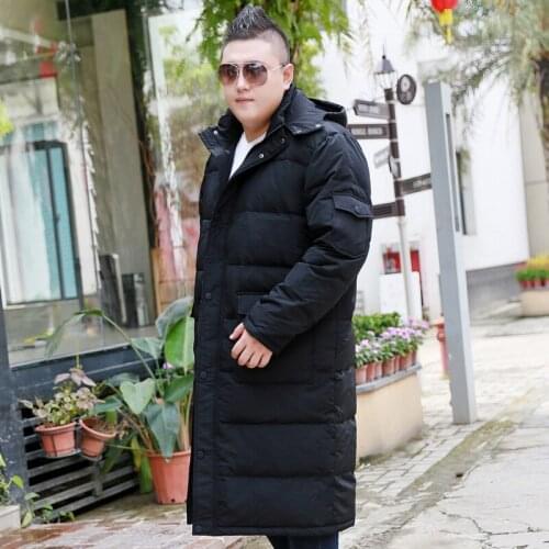 Size XL-9XL 10XL Winter Jacket Mens Winter Brand Thicken Plus Long Leisure Kneeling Jacket Mens Coat Jacket For 175kg