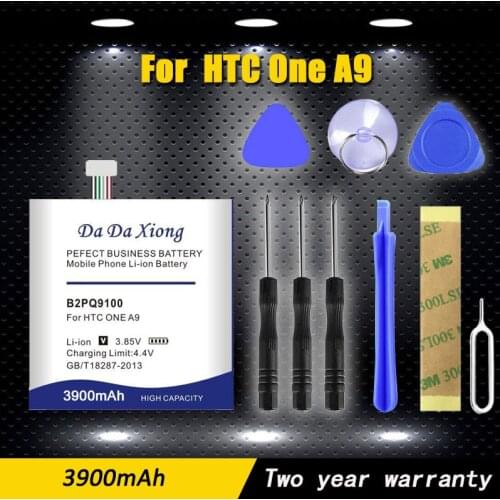 High Capacity 3800mAh B2PQ9100 Lithium-ion Battery for HTC One A9 Battery A9U A9T A9W A9D+ Ftee tools