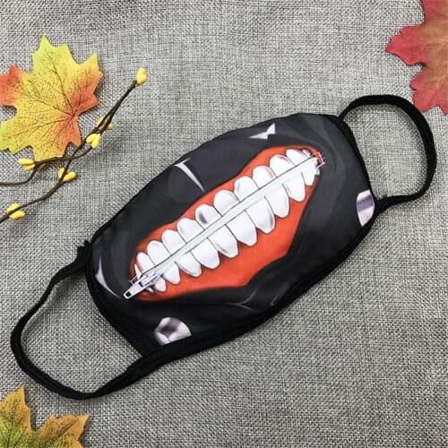 Tokyo Ghoul Kaneki Ken Mask Face Masks Cosplay Anime Zipper Masks Props