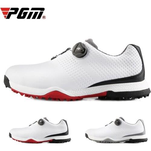 Men Professional Waterproof Golf Shoes Lightweight Breathable Good Grip Nail Training Golf Sneakers High Quality D0798