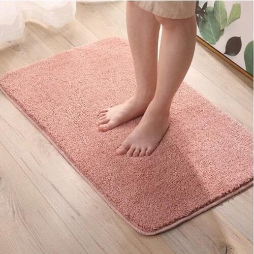 2019 New Water absorption Anti-Slip wear-resistant Cake velvet absorbent bathroom anti-slip mats into the door mats home rug