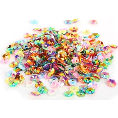 New Coming 600-3800pcs 4/6/8/10mm White and Mix Color 3D Sequin Flower For Clothing Accssory DIY Art Decoration Jewelry Making