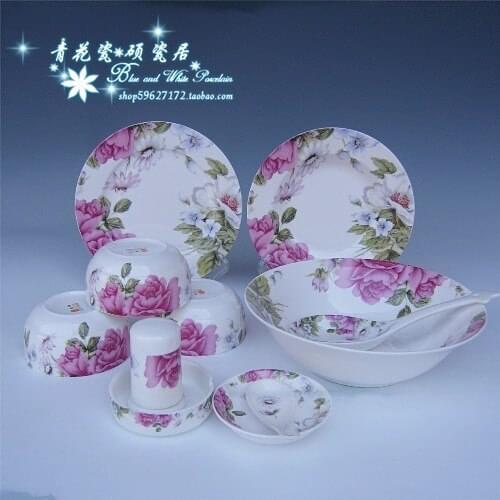 Christmas christmas Royal Jingdezhen 28 ceramic bone china tableware gift packaging