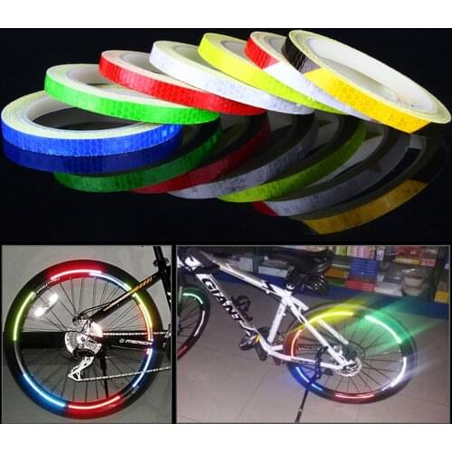 Tape reflective stickers on the bike bicycle accessories bicycle stickers reflector bike santa cruz wheel sticker reflectante