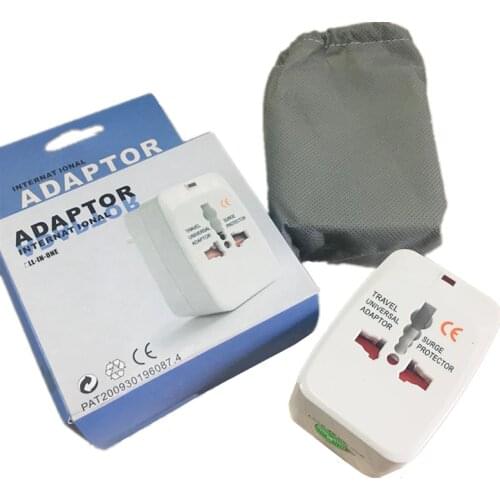 All in One Universal International Plug Adapter 2 USB Port World Travel AC Power Charger Adaptor with AU US UK EU converter Plug
