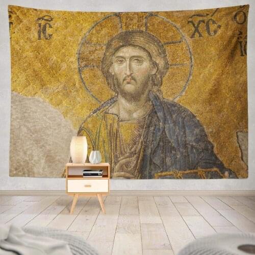 Century Mosaic Jesus Christ Turkey Art Interior Wall Tapestry