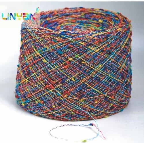 100g Peas kyrie yarn Cotton and linen yarn Dyeing Hand knitting crochet thread weave bundle synthetic double knit yarn t4
