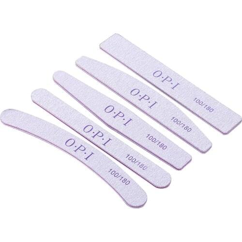 25 Pcs/Lot Sandpaper Nail File Lime 100/180 Double Side Sanding Buffer Block Set Grey Nail Files For UV Gel Polish Manicure Tool