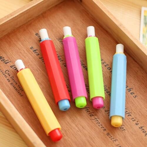 5pcs Health Non-toxic Chalk Holder Chalk Clip Colourful Chalk Holders Cute Teaching Tools for Teacher Children Kawaii Stationery