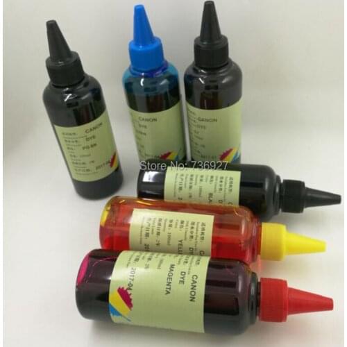 6X 100ml PGI-770 CLI-771 PGI770 CLI771 Refill Dye ink for Canon PIXMA MG7770 inkjet printer