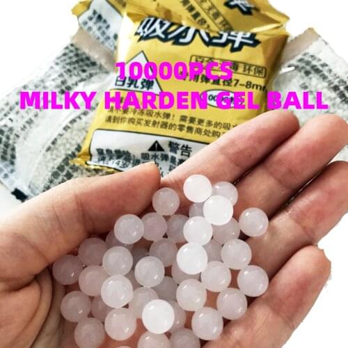 7-8mm Harden Milky Gel Bullets Kids Gel BB Airsoft Water Growing Ball CS Pistol Magazine Guns Shooting Games Ammo for Boys Toys