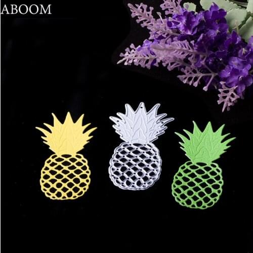 ABOOM New 1PC Fresh Fruit Pineapple Embossing Cutting Dies Stencil DIY Scrapbooking Album Cards Paper Decorative Metal Stencil