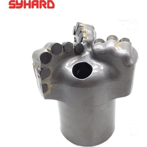 Arc angle PDC Diamond Compact 3 wings Coreless Percussion Bit For Water Well And Geological Prospecting