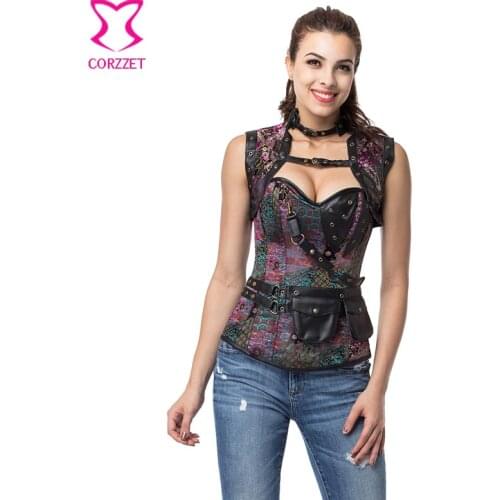 Purple Vintage Corselet Plus Size Corset Gothic Clothing Espartilhos E Corpetes Corsets And Bustiers Sexy Steampunk Costume 6XL