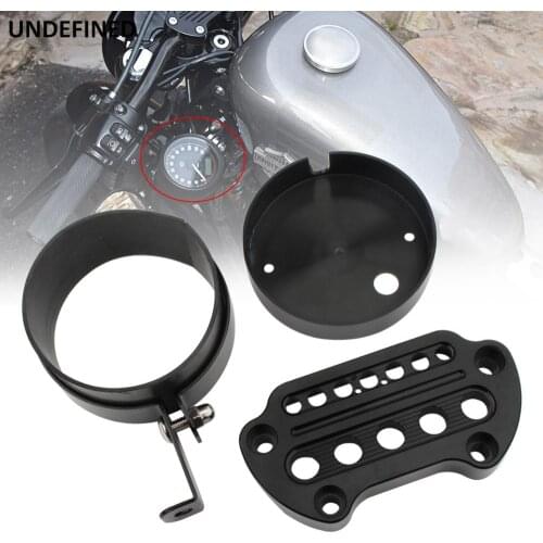 Speedometer Bracket Relocation Cover Side Mount w/Handlebar Clamp for Harley Sportster Iron 883 1200 XL 72 48 Roadster 1993-2020
