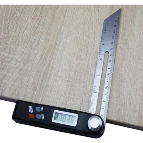 Square Digital Display 360 Degree Woodworking Measuring Ruler Digital Display Plastic Angle Ruler Protractor