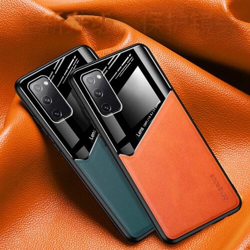 Magnetic case for Samsung Galaxy S20 FE S20FE A42 5G Cover soft tpu bumper leather case for Samsung S20 Note 20 ultra Note20