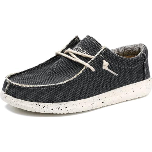 2021 New Summer Mens Canvas Shoes Lightweight Breathable Soft Slip-on Casual Shoes Fashion Beach Vacation Loafers Big Size 48