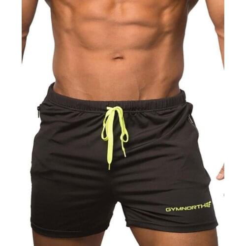 GYMNORTH Men Shorts 2021Joggers Sweatpants Casual Fast drying Black Summer Mesh Short Pants