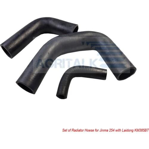 Set of radiator hoses (upper and lower, small one) for Jinma JM254 with Laidong KM385BT, Part number