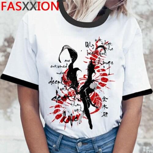 Tokyo Ghoul Kaneki Ken t-shirt male aesthetic ulzzang white t shirt t shirt tshirt streetwear