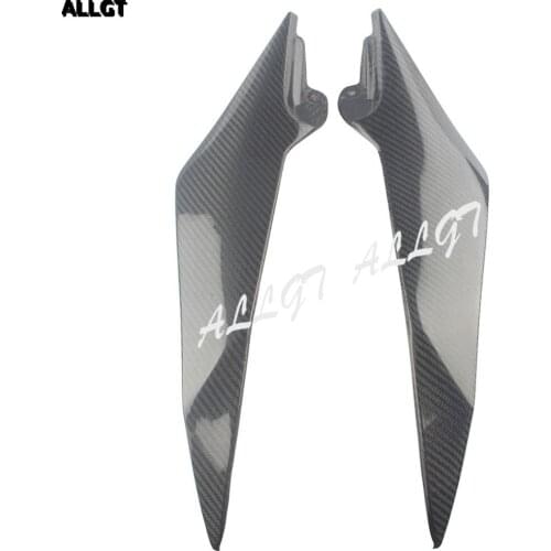 Fit for 2008-2016 Yamaha R6 Gas Tank Side Trim Cover Panel Fairing Cowling Carbon Fiber