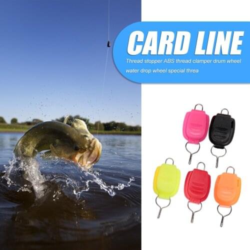 Portable Fishing Line Stopper ABS Thread Clip Device Baitcasting Drum Reel Card Line Device Fishing Tackle Accessories