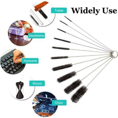 10Pcs Hor Sale Metal Cleaning Brush For Pipe Clean Glass Hookah Smoking Brush Baby Feeding Bottle Brush