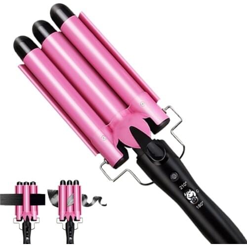 Professional Triple Barrel Hair Curling Iron Ceramic Hair Curler Egg Roll Hair Styling Tools Crimping Hair Iron Curler Irons