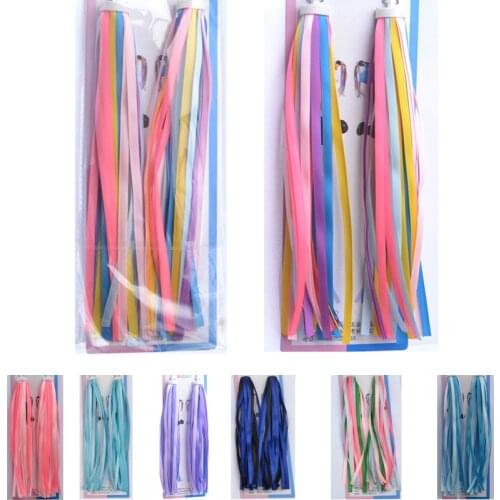 High quality 1 Pair=2pcs Bicycle Cycling Tricycle Kids Girls Boys Colorful Handlebar Streamers Tassels Bike accesorios bicicleta