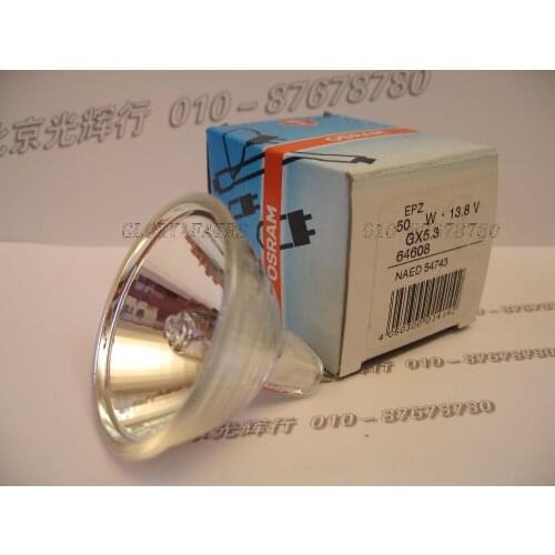 2pcs,64608 EPZ 13.8V 50W halogen lamp,NAED 54743,Sinnowa biochemistry analyzer,microfilm projector,13.8V50W GX5.3 bulb
