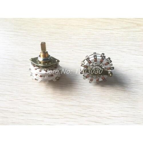 4PCS 2P11T 2 Pole 11 Position Double Decks Band Channael Rotary Switch