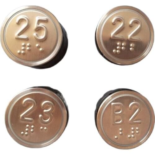5pcs elevator push button BR36 Braille Lift Accessories
