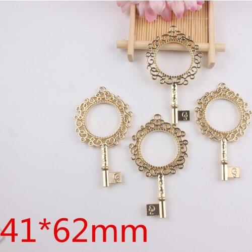 5pcs/lot DIY metal frame hollow shape glue blank sun shaped key