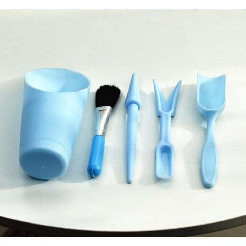 5Pcs Gardening Tools Set Miniature Shovel Brush Widger Succulent Planting Helper Succulent Potting Tools Soil Digging Loosening