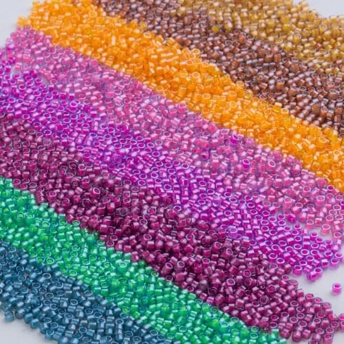 Taidian 11/0 Miyuki Delica Seed Bead For Opaque Broderie De Perles Francaises Native BeadsworkDB70 1.6x1.3MM About1000 Pieces