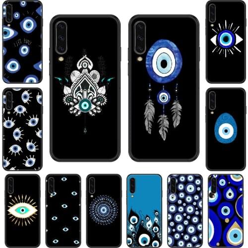 Evil Eye Abstract Black Art Turkey Phone case For Samsung Galaxy A 3 5 8 9 10 20 30 40 50 70 E S Plus 2016 2017 2018 2019 black