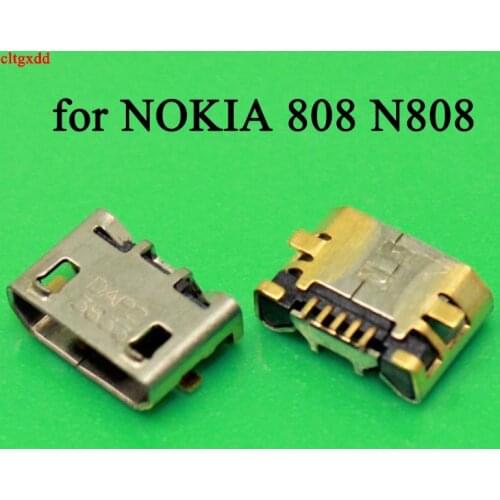Cltgxdd 1pcs Micro usb charger replacement connector for NOKIA 808 N808 USB charging dock port connector